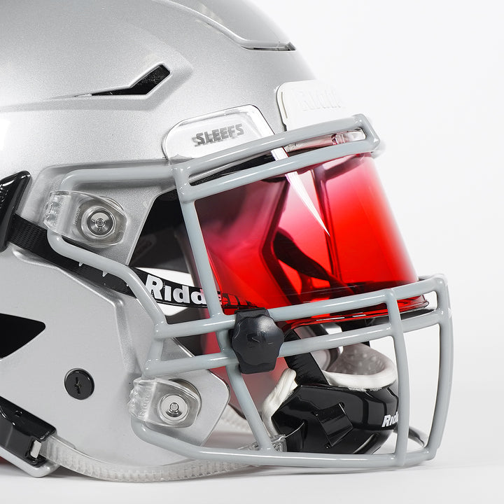 Faded Red Rage Helmet Eye-Shield Visor