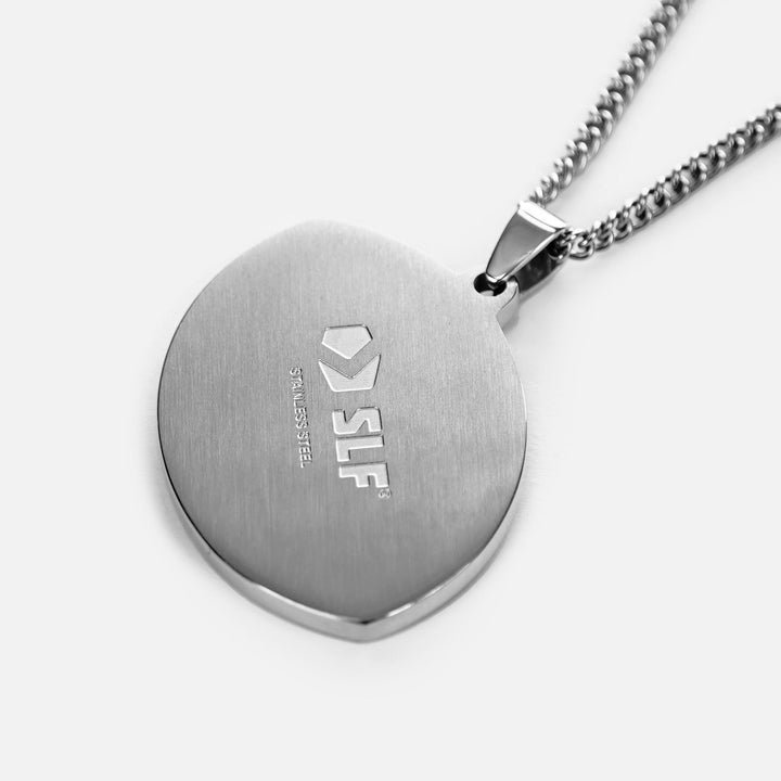 Football Faith Cross Pendant with Chain Kids Necklace - Stainless Steel