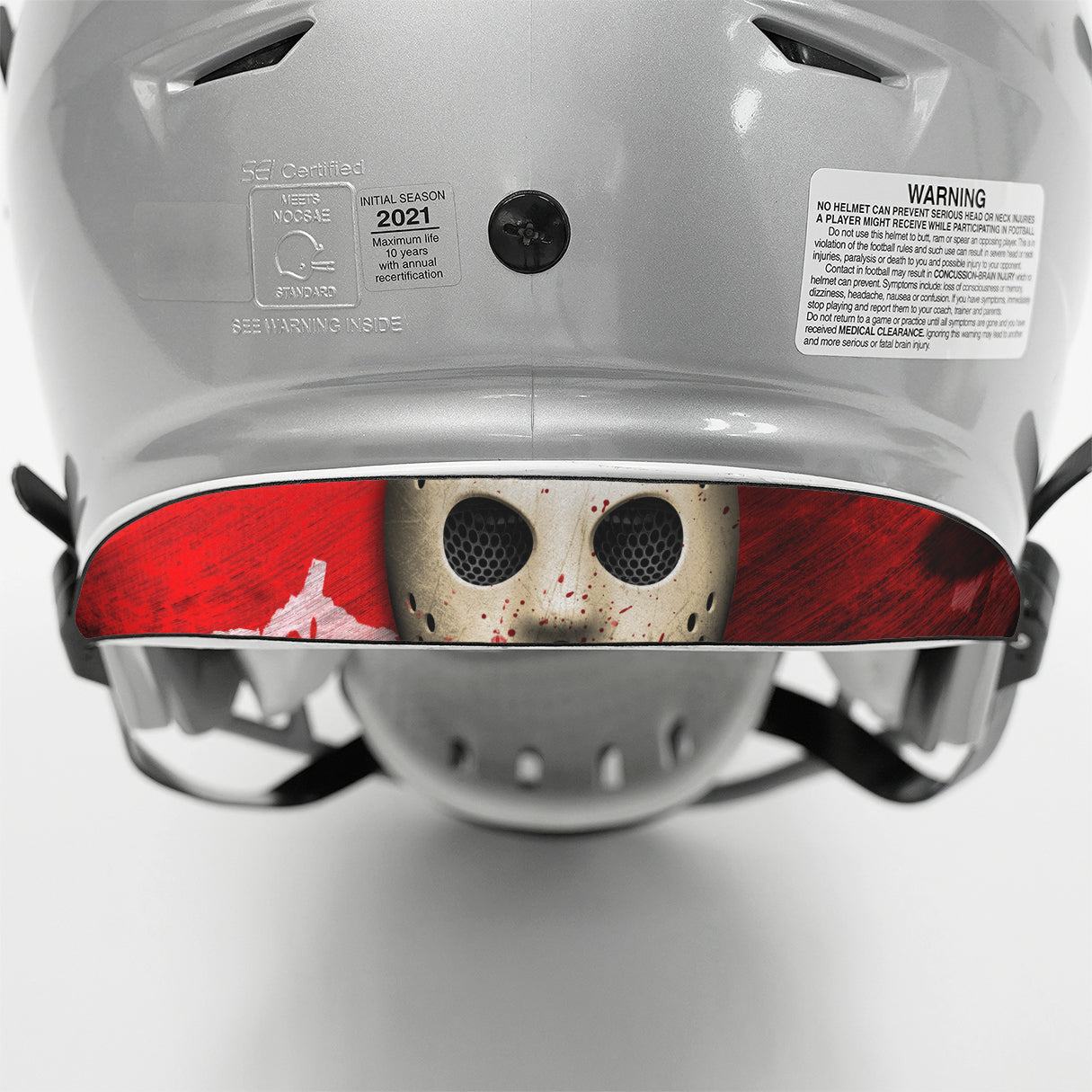 Hockey Mask Riddell Speedflex Front and Back Bumper Sticker Kit