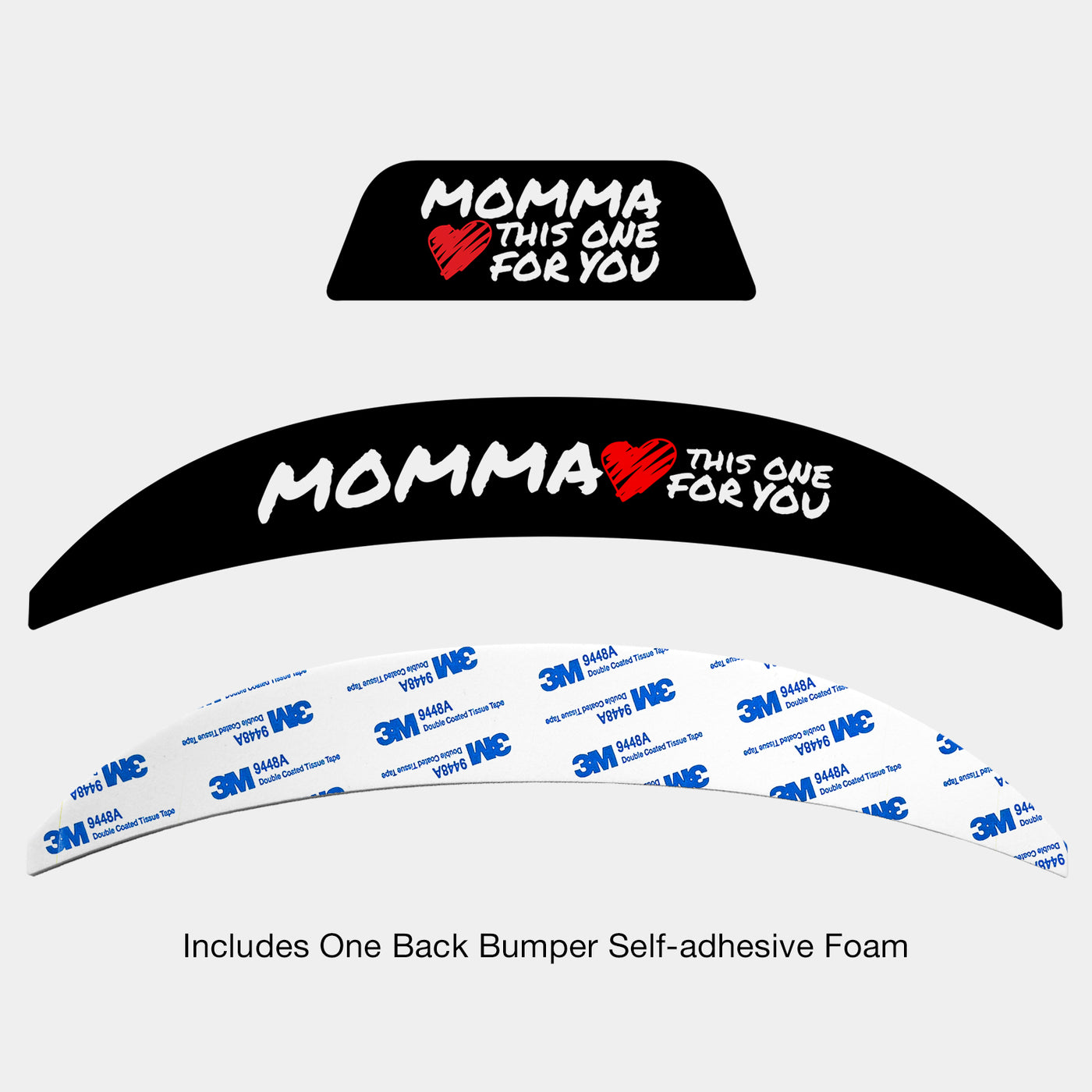 Momma Riddell Speedflex Front and Back Bumper Sticker Kit