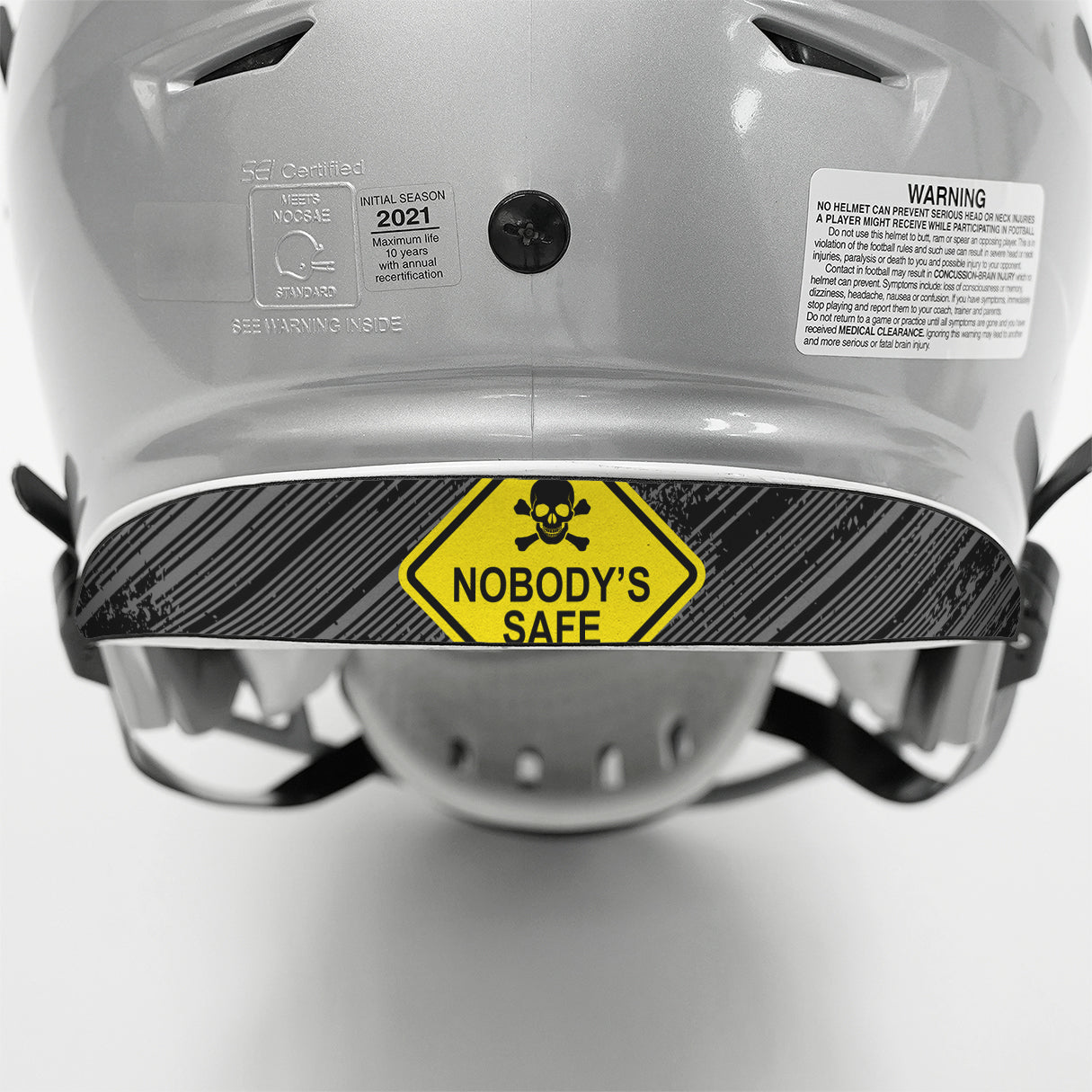Nobody's Safe Riddell Speedflex Front and Back Bumper Sticker Kit