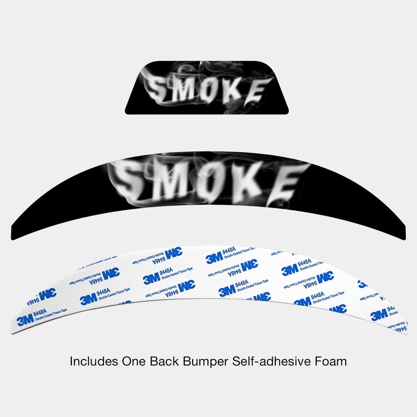 Smoke Riddell Speedflex Front and Back Bumper Sticker Kit