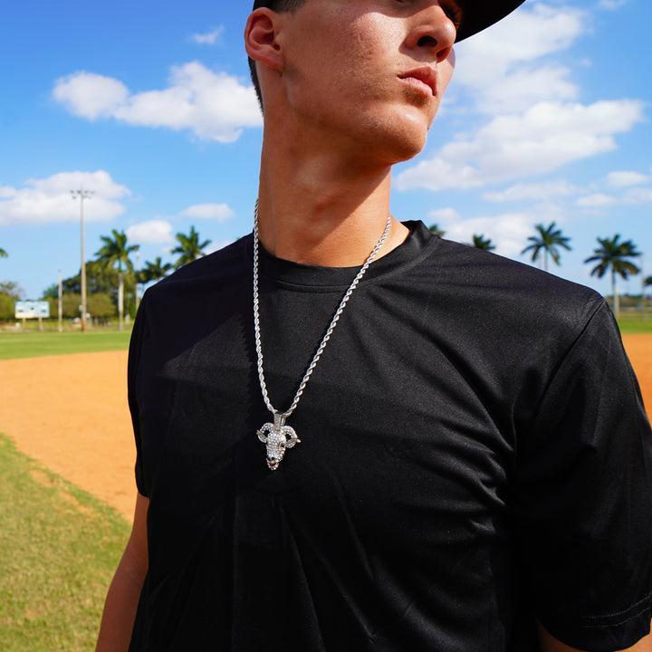 GOAT 1½" Pendant with Chain Necklace - Stainless Steel