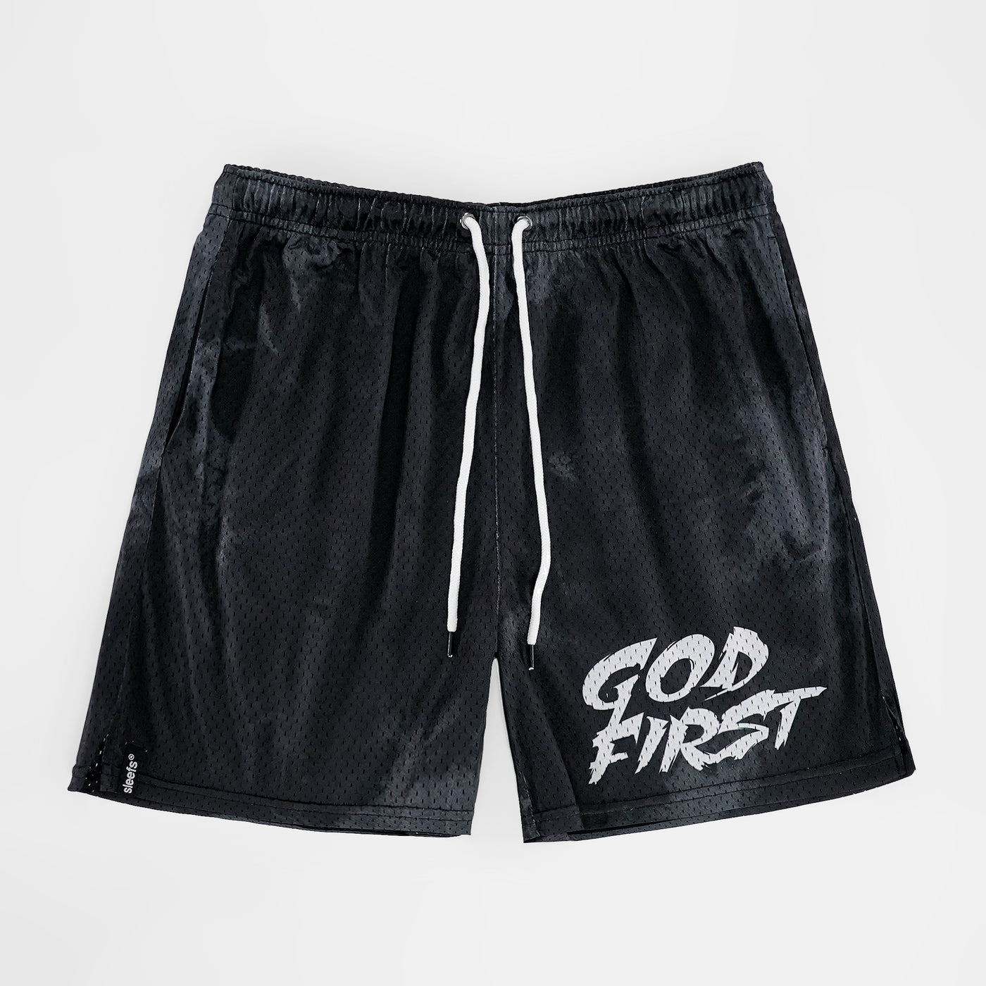 God First Black Shorts - Big - 7&quot;