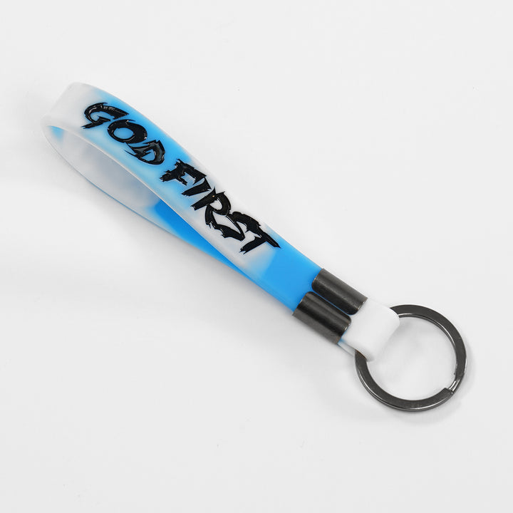 God First Silicone Keychain