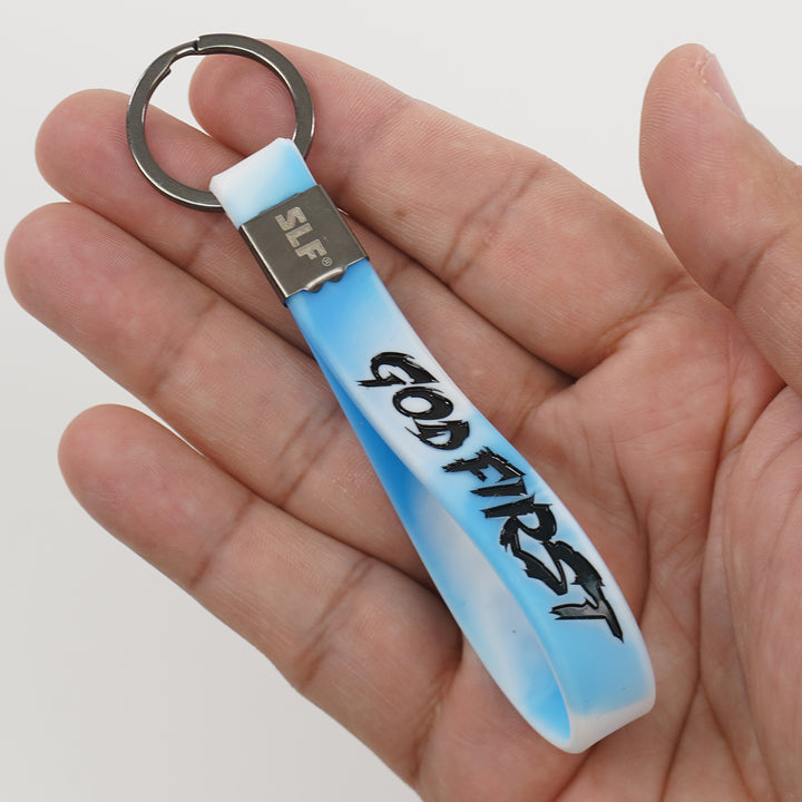God First Silicone Keychain