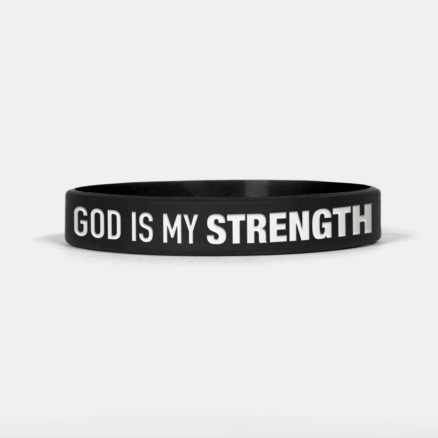 God Is My Strength Motivational Wristband