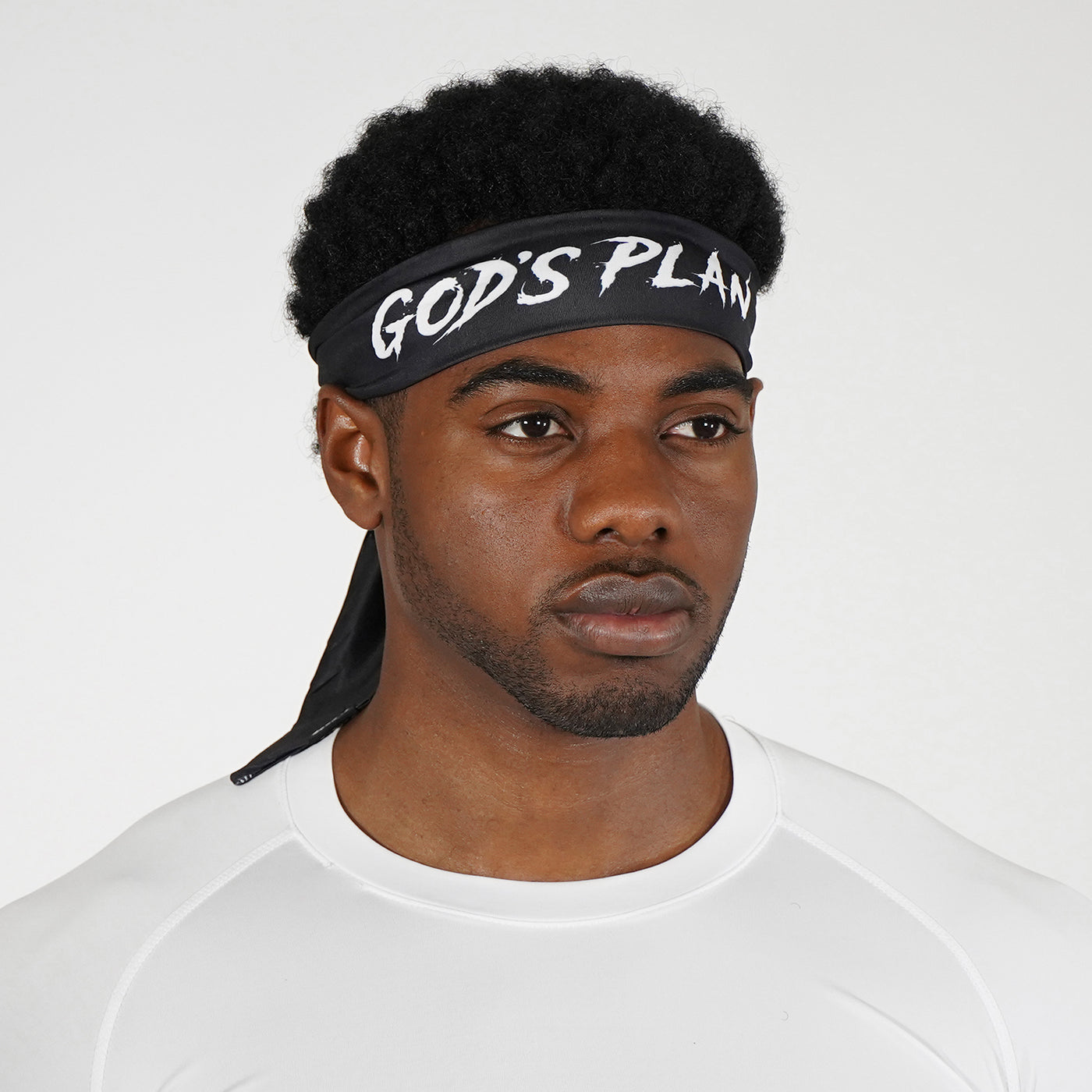 God's Plan Black Ninja Headband