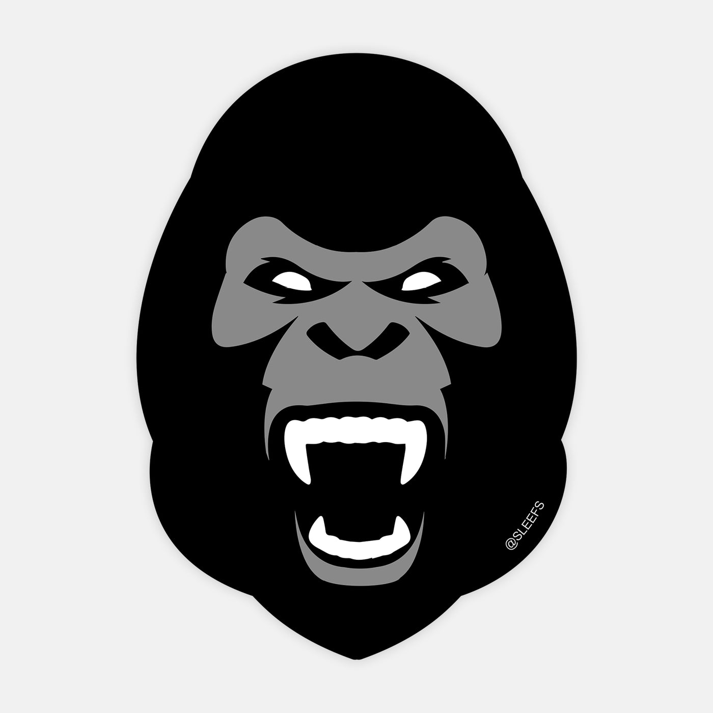 Gorilla Face Sticker
