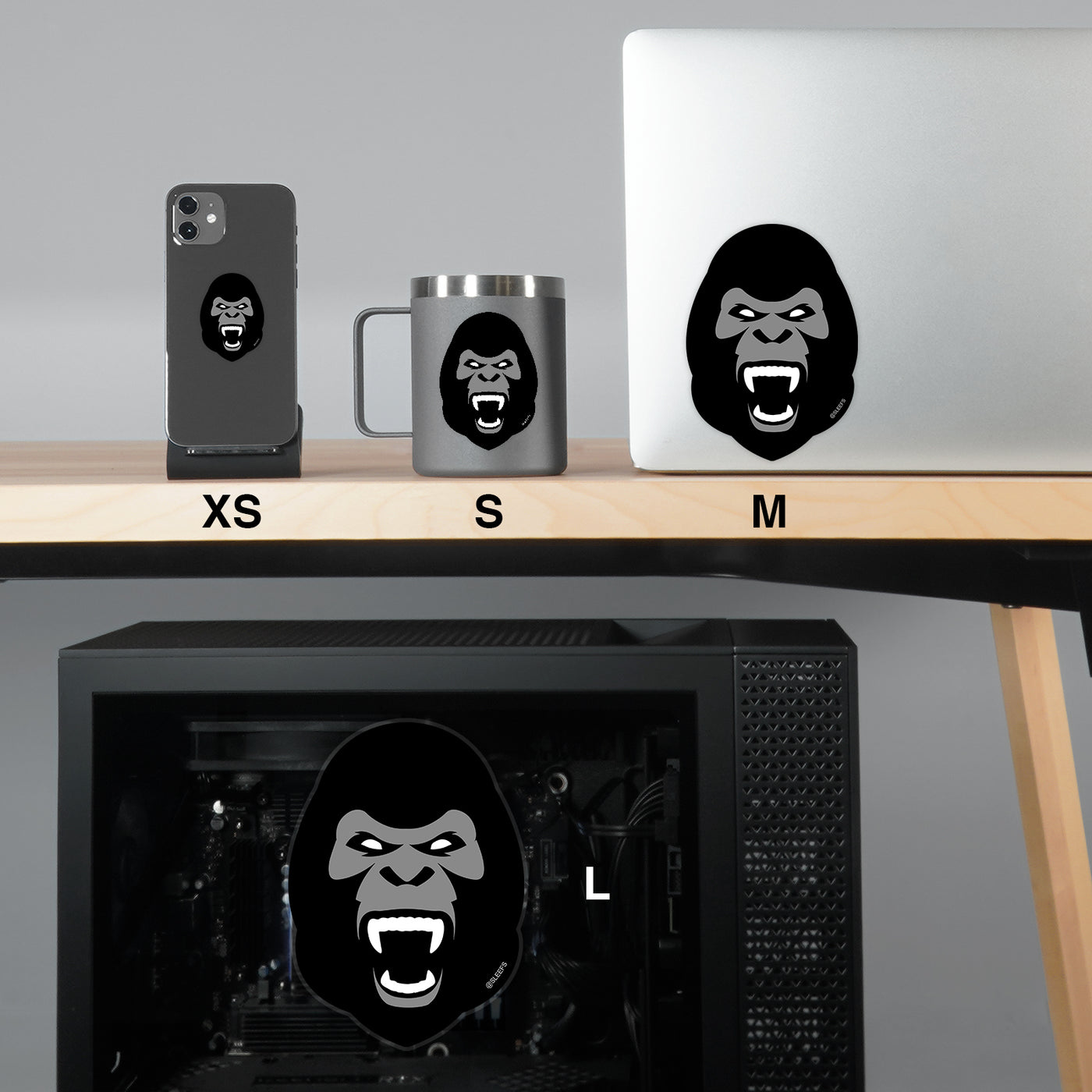 Gorilla Face Sticker