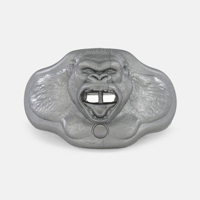 Gorilla Mode Silver Football Mouthguard