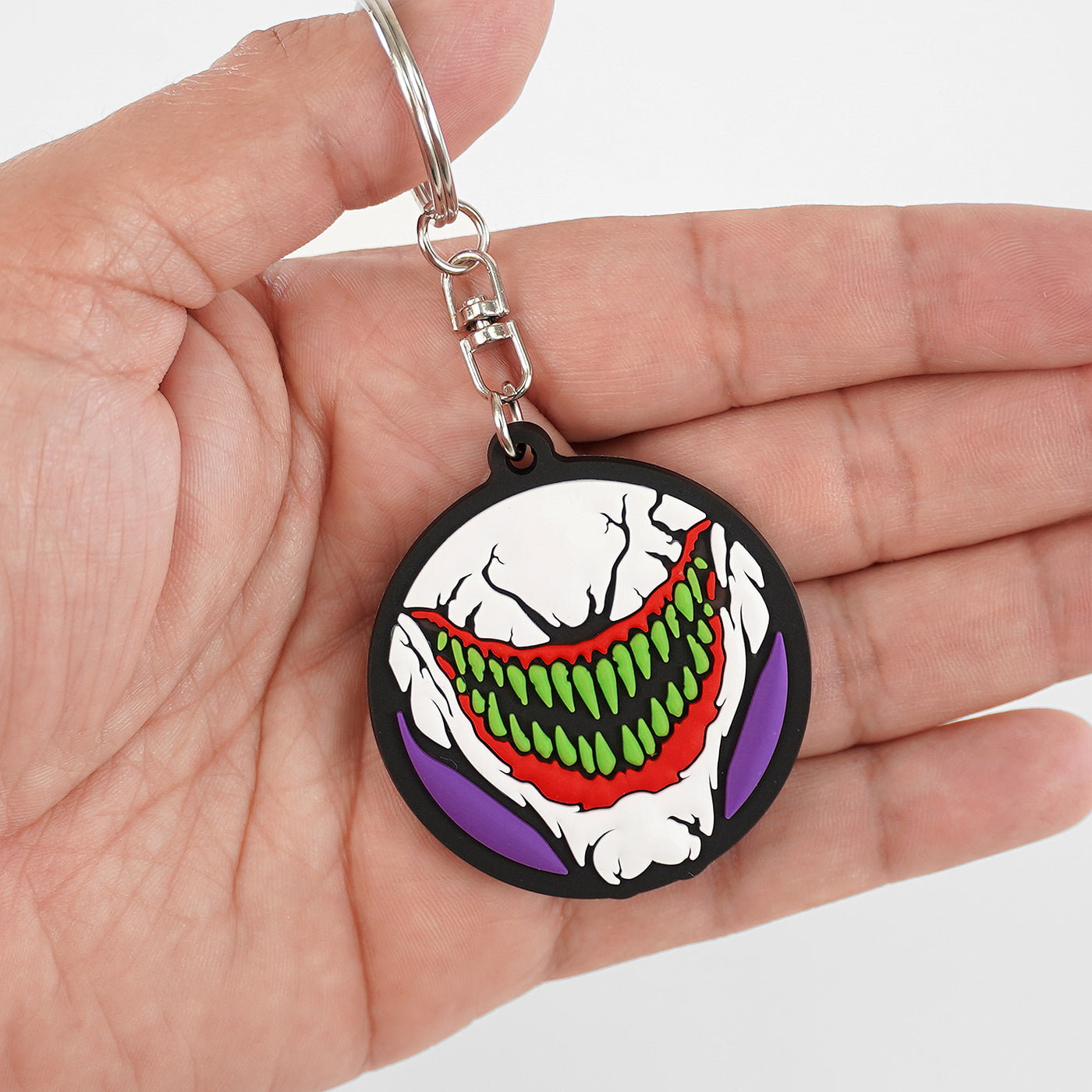 Green Grin Keychain