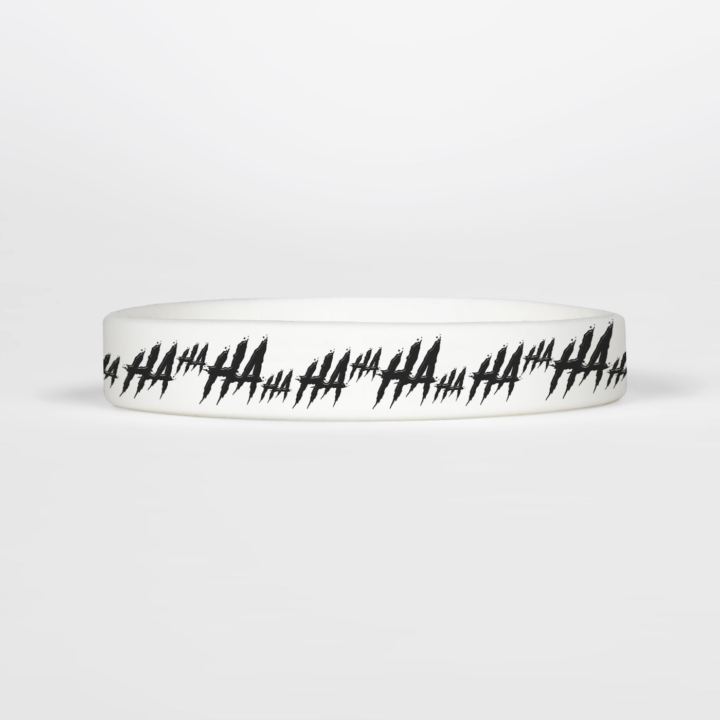 Ha Ha Ha White Motivational Wristband