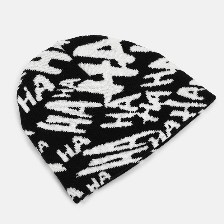 Ha Ha Ha Black Beanie