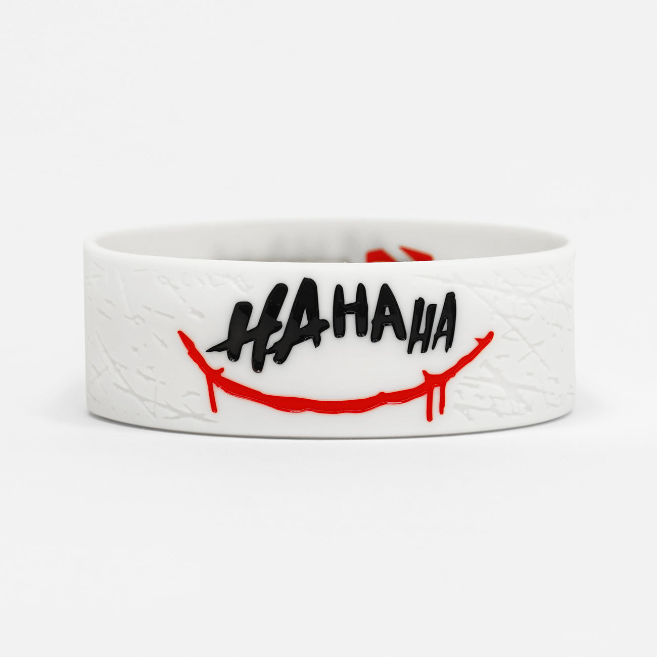 Ha Ha Ha Red Smile 1 Inch Wristband