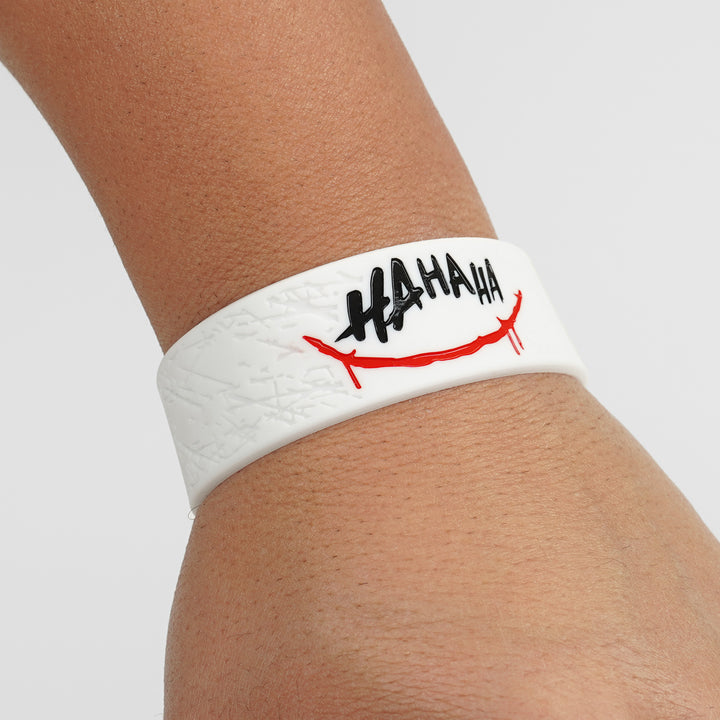 Ha Ha Ha Red Smile 1 Inch Wristband