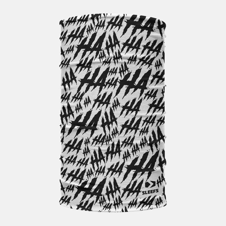 Ha Ha Ha White Neck Gaiter
