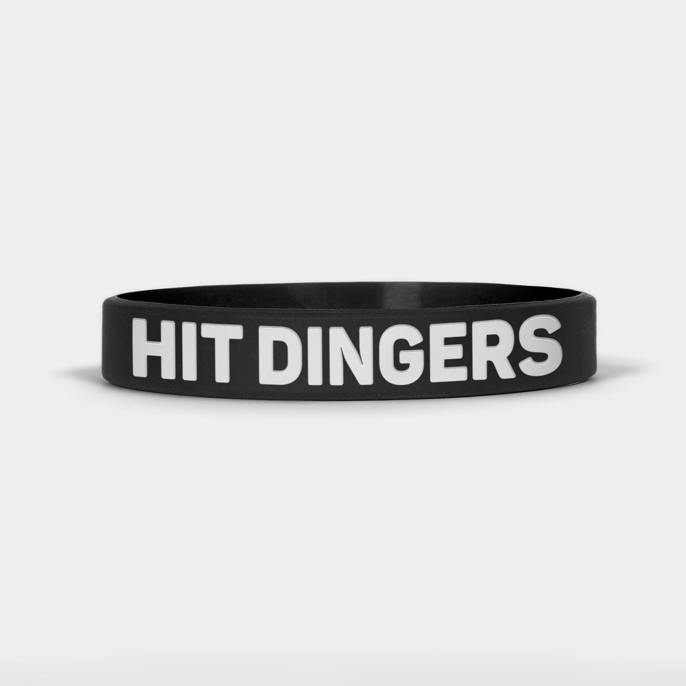Hit Dingers Black Motivational Wristband