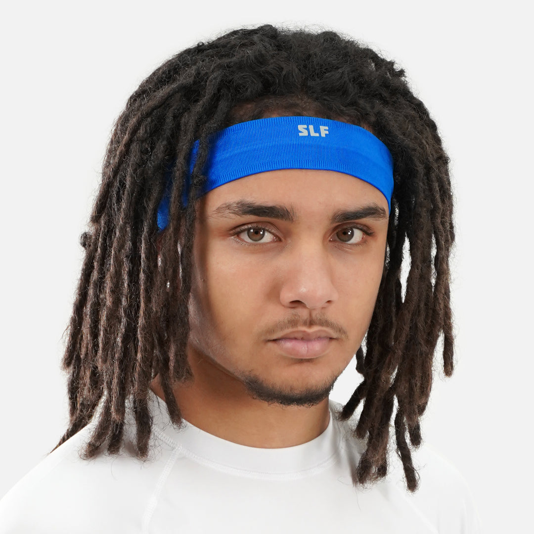 Hue Blue Non-Slip Elastic Headband