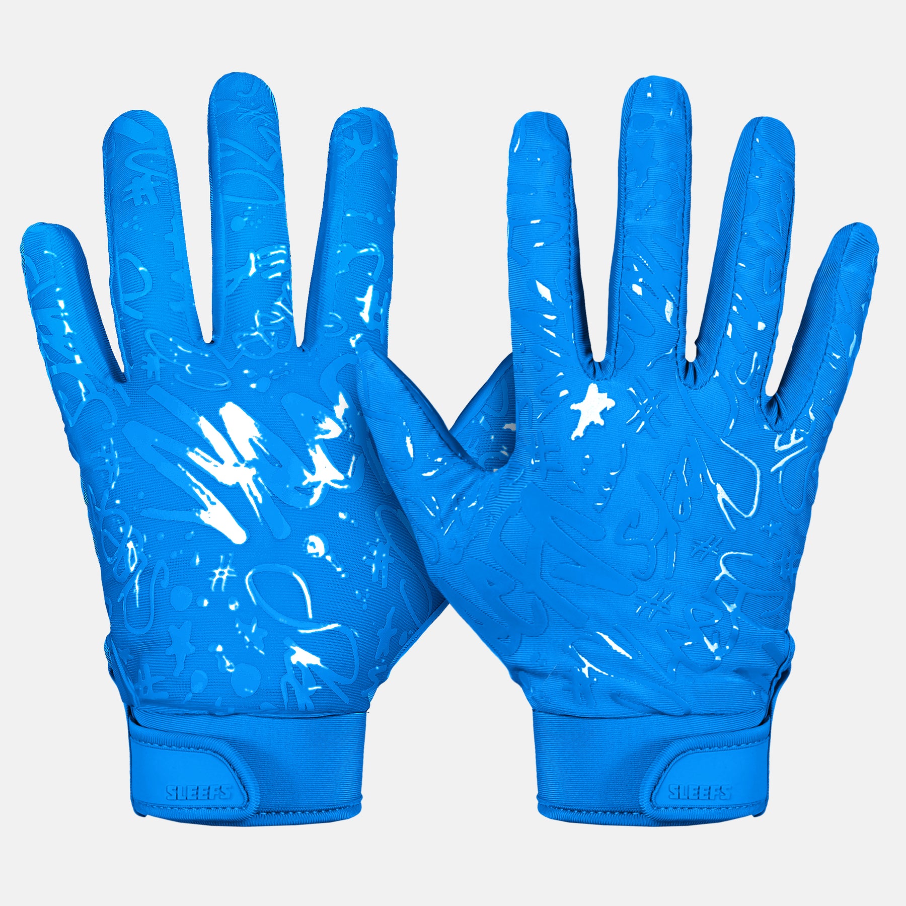 Hue Blue Sticky Football Receiver Gloves – SLEEFS