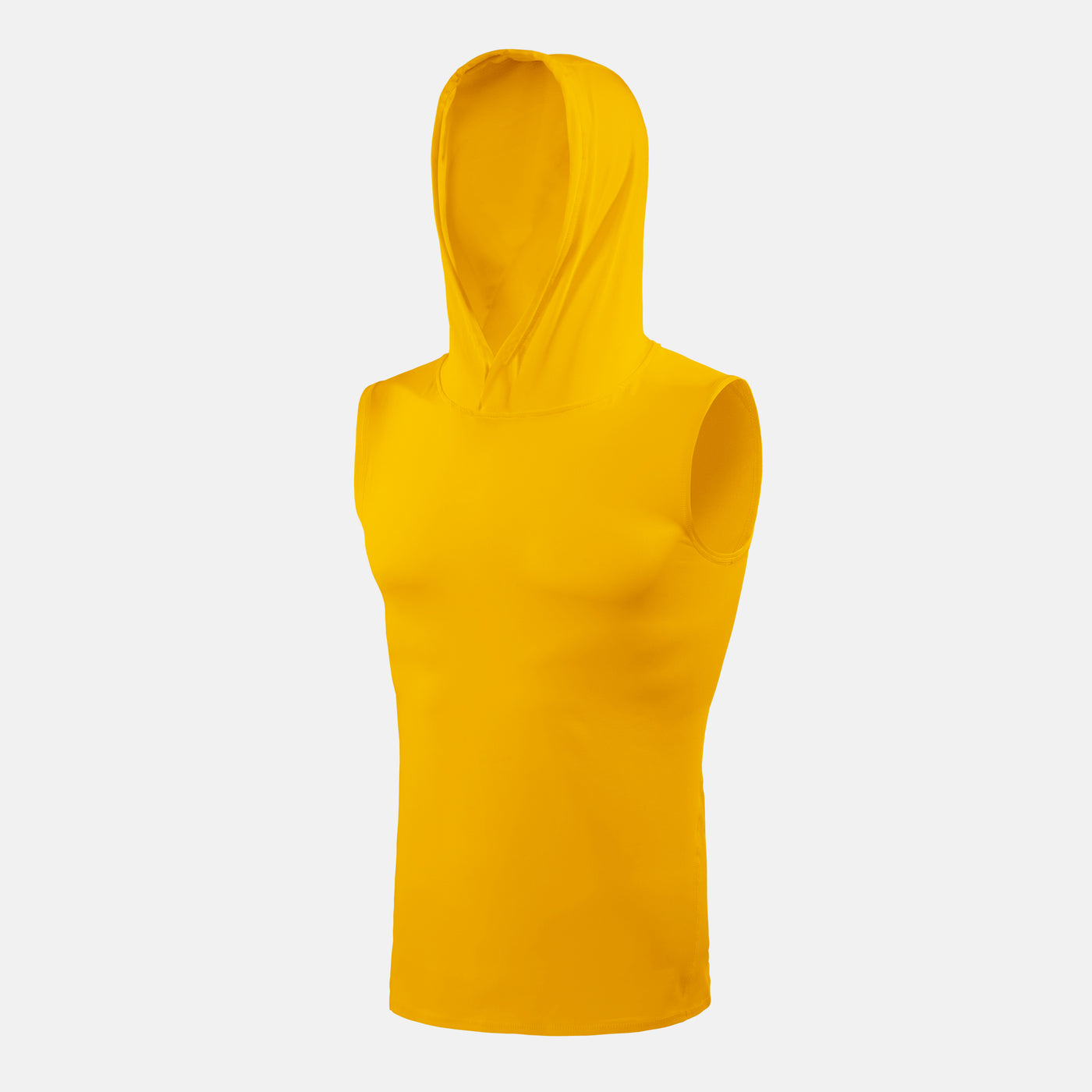 Hue Yellow Gold Sleeveless Compression Hoodie