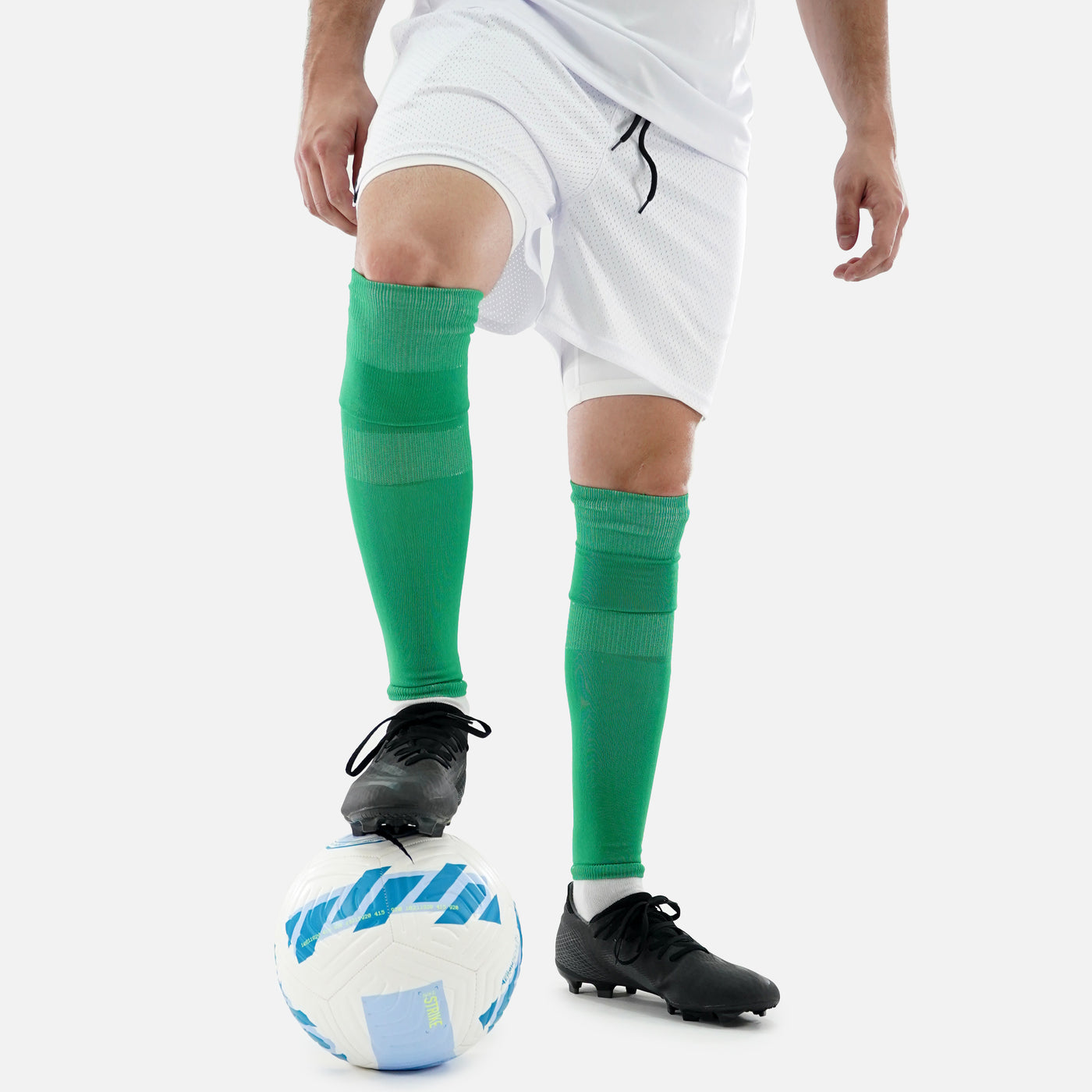 Hue Green Long Soccer Leg Sleeves