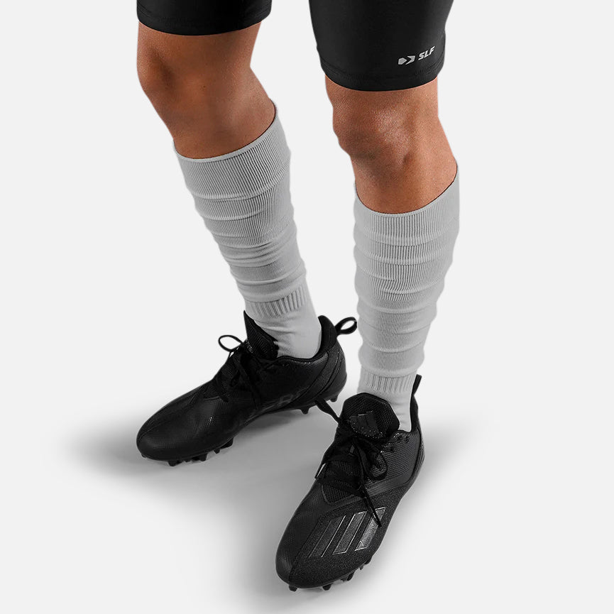 Hue Light Gray Over The Knee Sport Socks