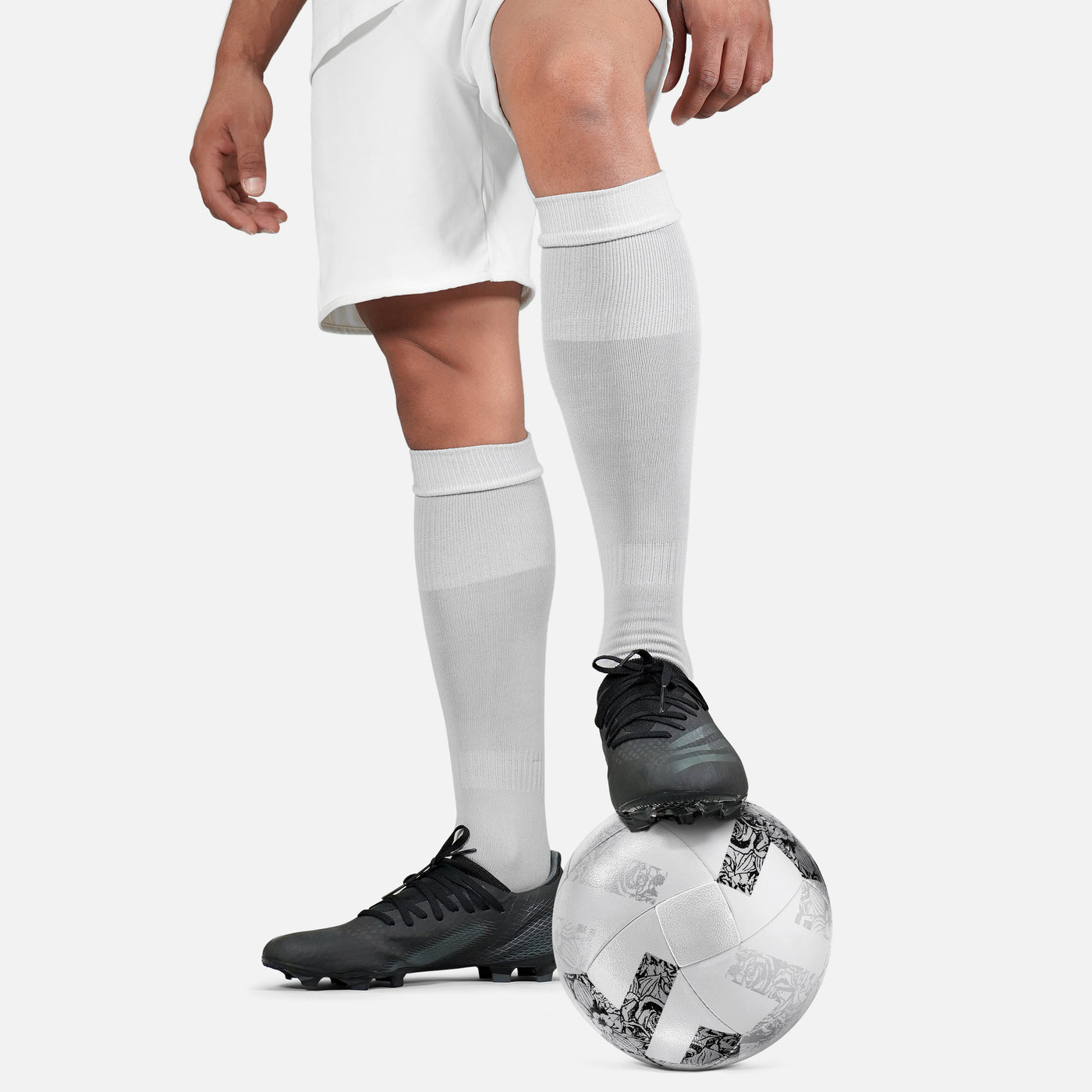 Hue Light Gray Soccer Knee-High Socks