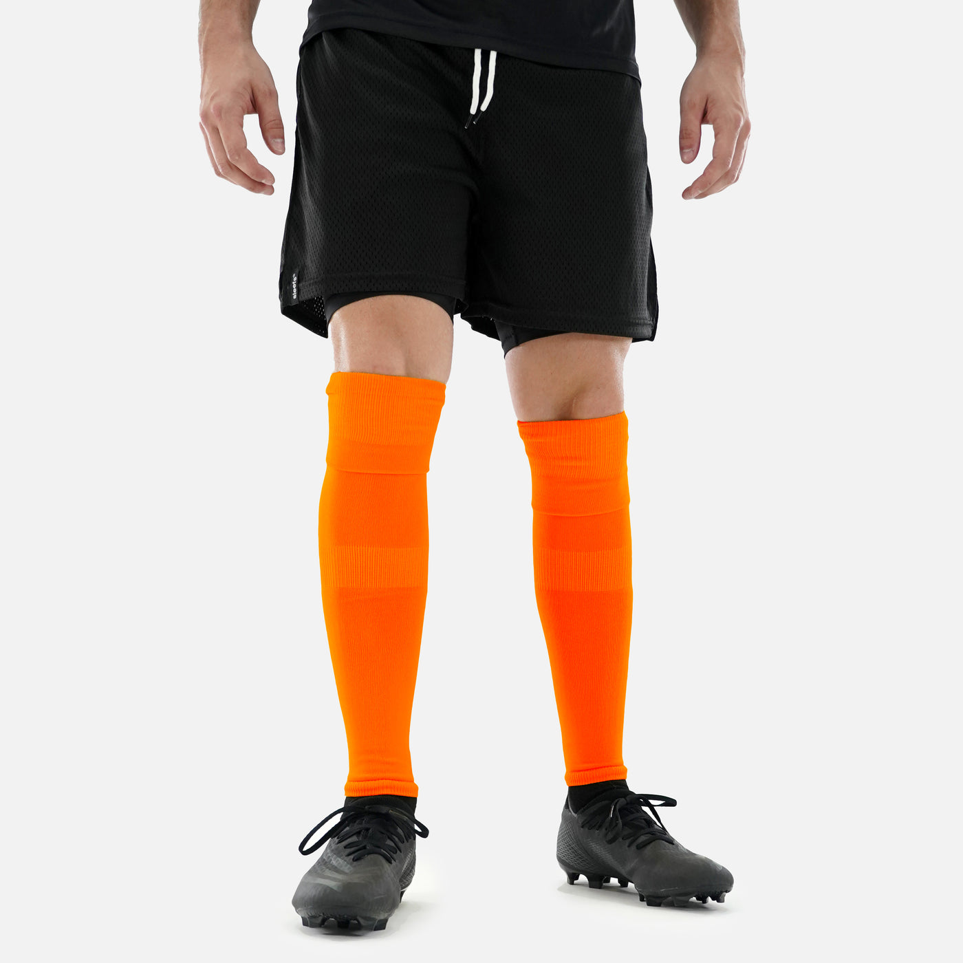 Hue Orange Long Soccer Leg Sleeves