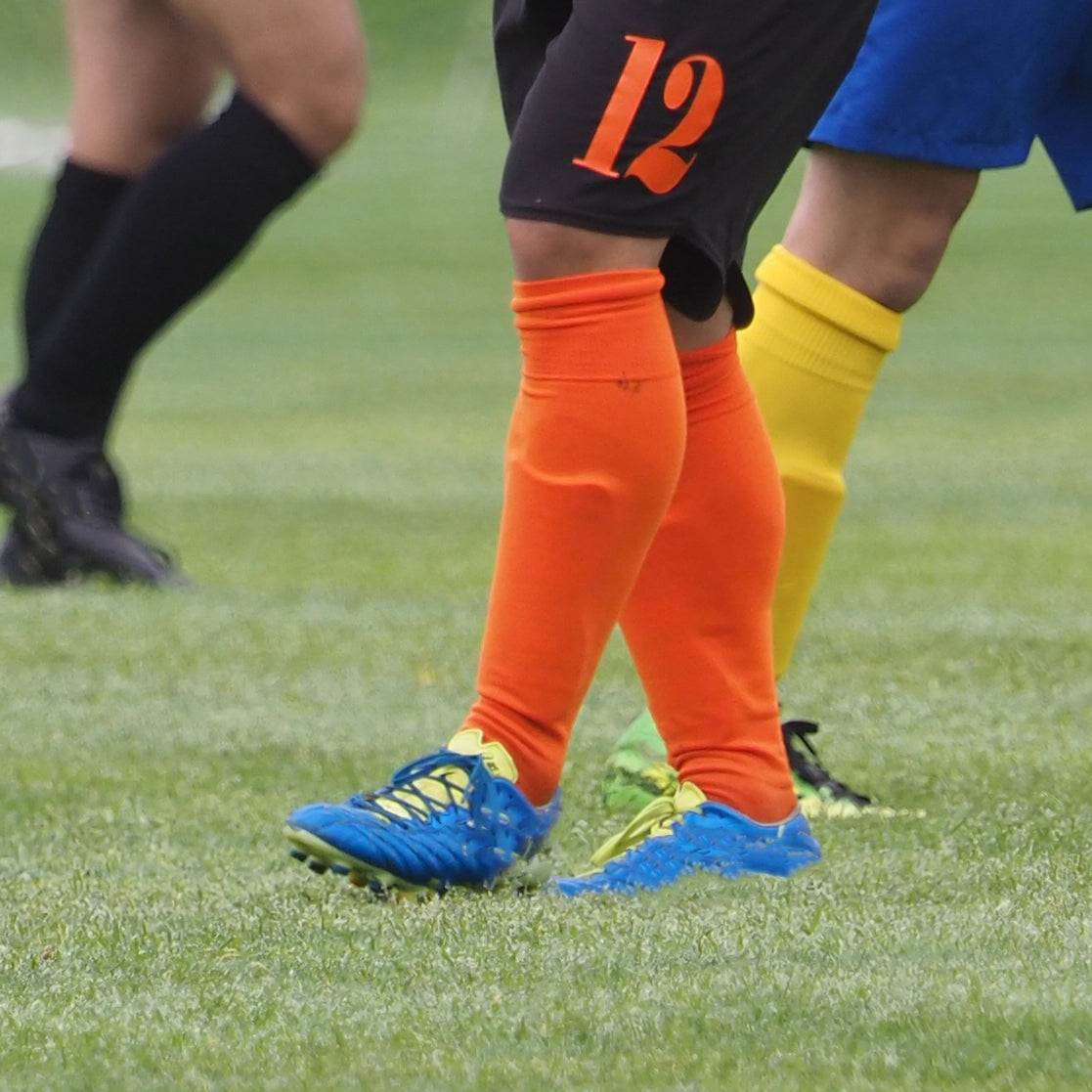 Hue Orange Soccer Knee-High Socks
