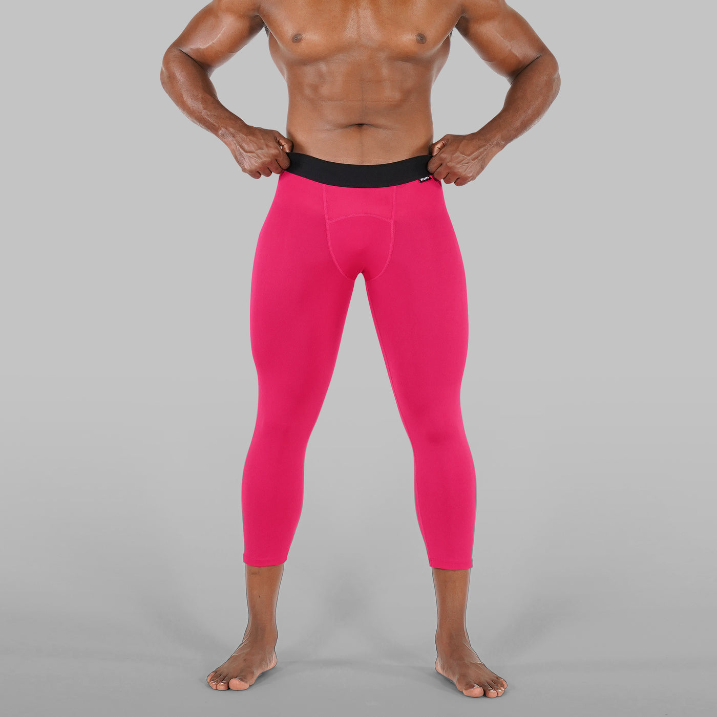 Hue Pink 3/4 Tights for men