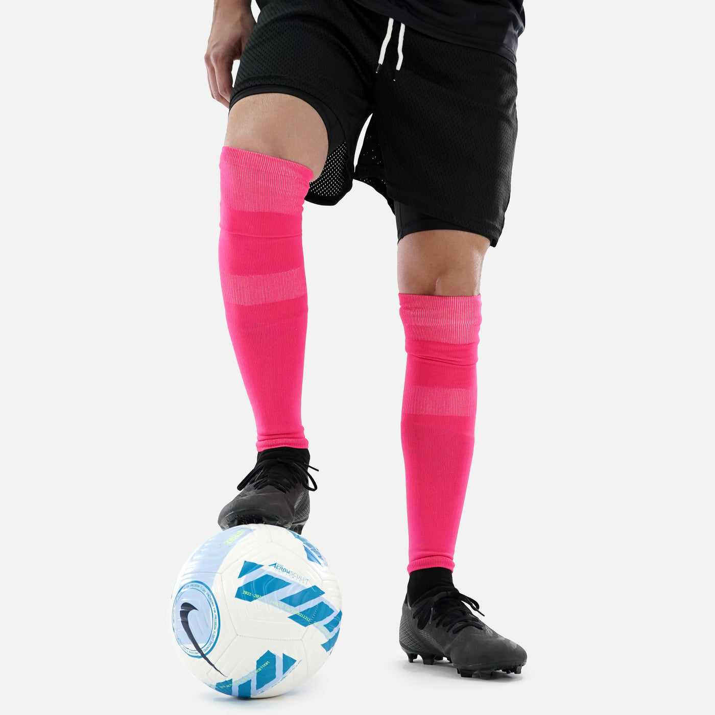 Hue Pink Long Soccer Leg Sleeves