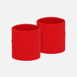 Hue Red Cotton Wristbands (Pair)