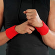 Hue Red Cotton Wristbands (Pair)