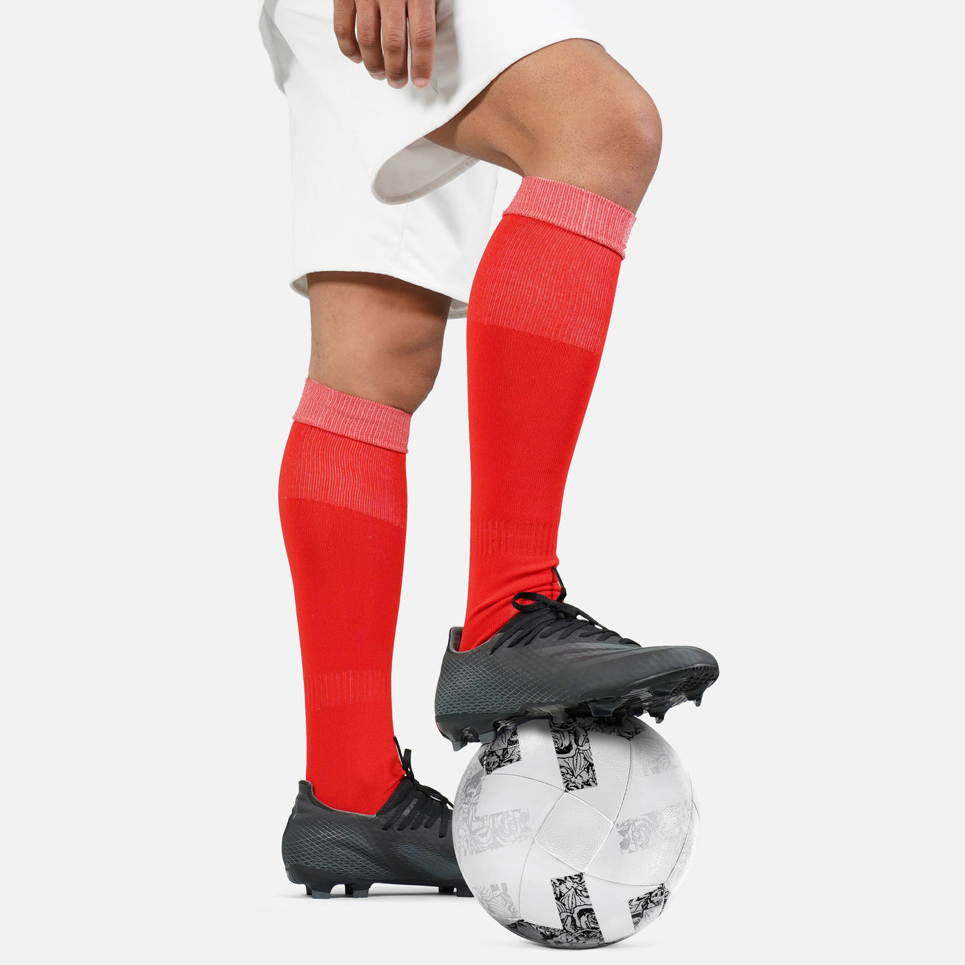 Hue Red Soccer Knee-High Socks