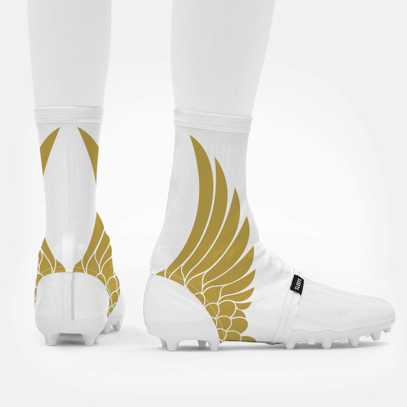 Icarus White Gold Spats / Cleat Covers