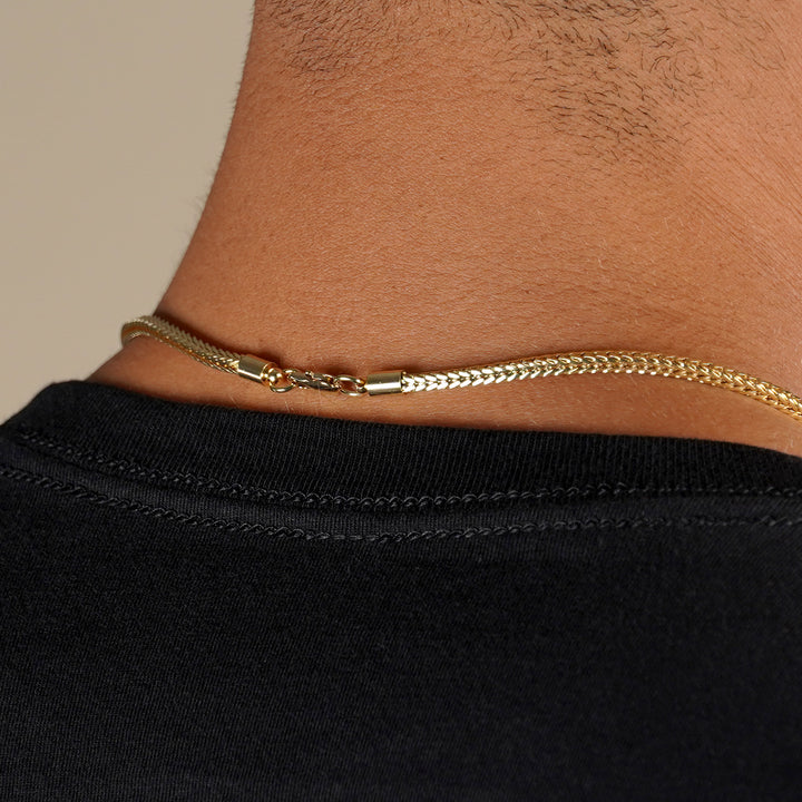 Iced Out Golden Gorilla Pendant with Chain Necklace