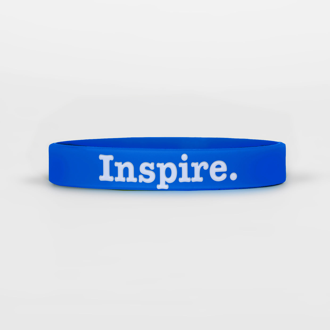 Inspire Blue Motivational Wristband