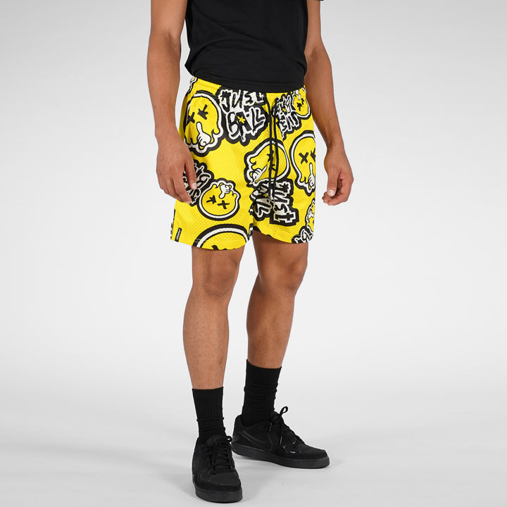 Just Ball Yellow Shorts - 7"