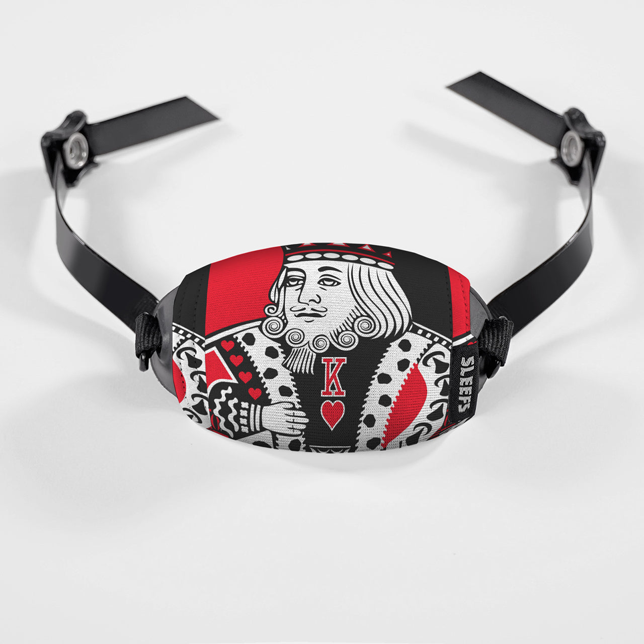 King of Hearts Red Chin Strap Cover