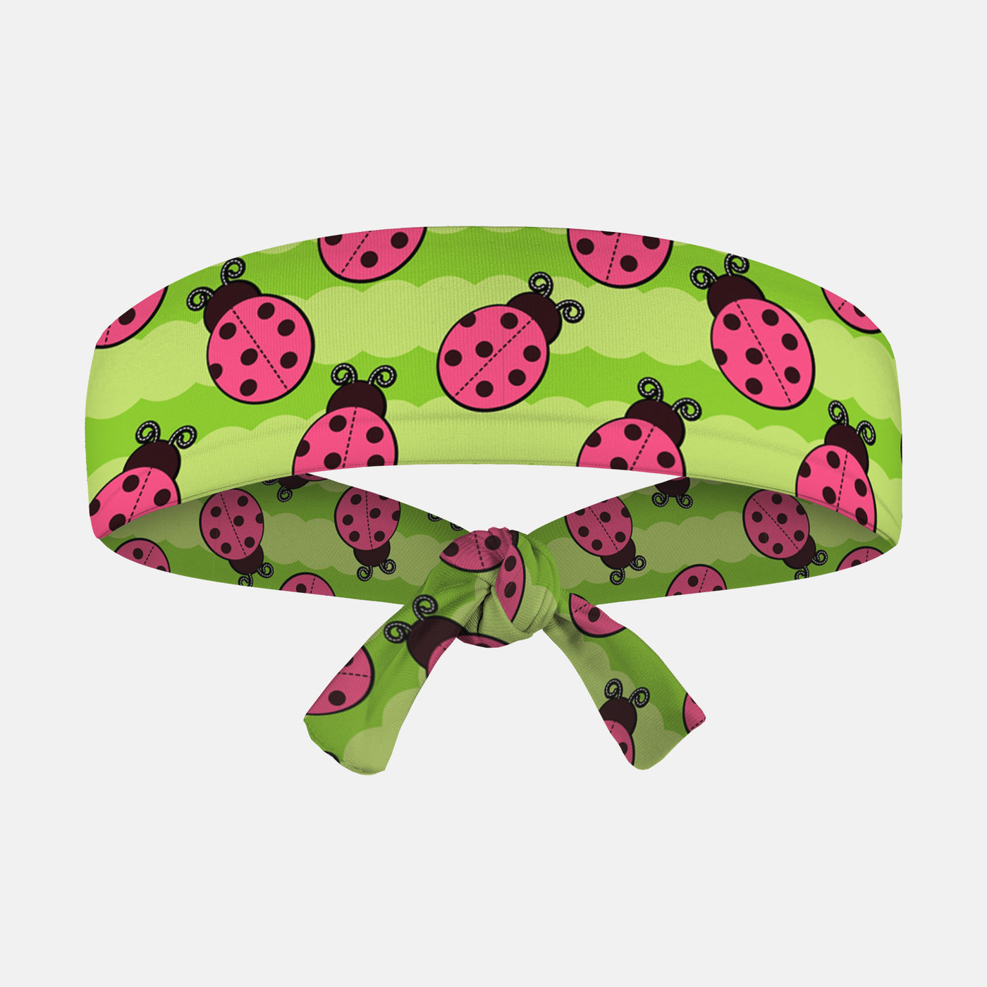Ladybug Pattern Tie Headband