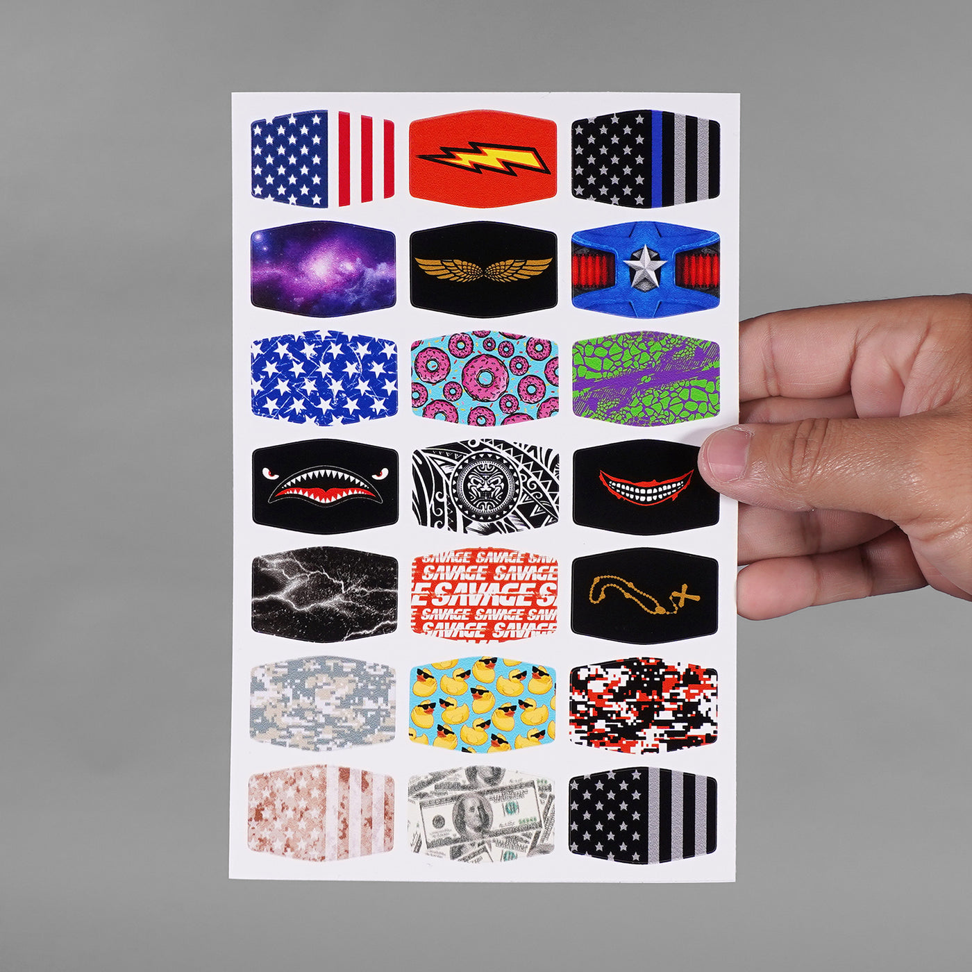 Pattern Collection Stickers for Helmets