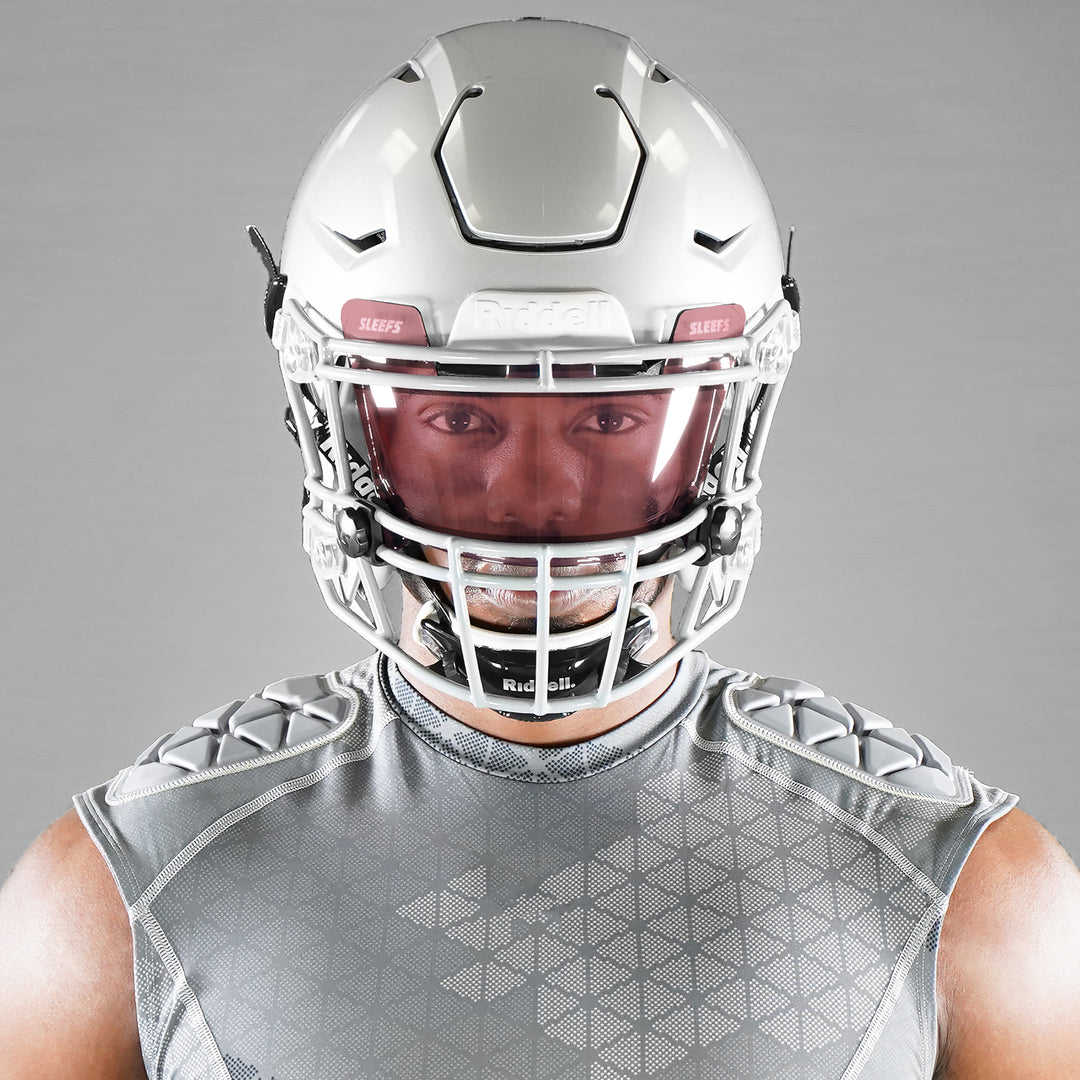 Mauve Red Clear Helmet Eye-Shield Visor