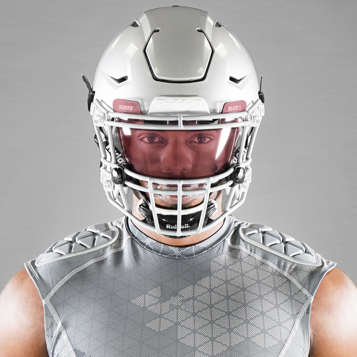 Mauve Red Clear Helmet Eye-Shield Visor