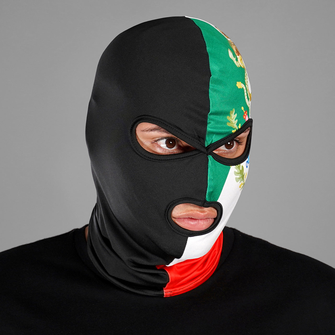 Mexico Flag 3 Hole Ski Mask