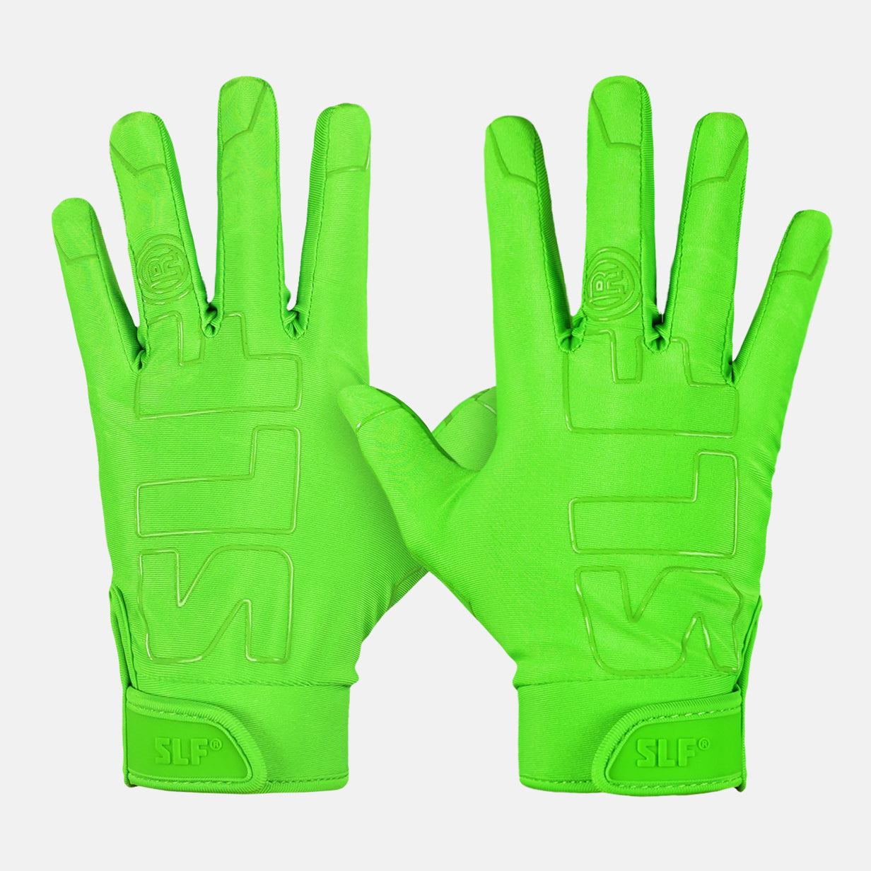 Neon Green Sticky Football Receiver Gloves