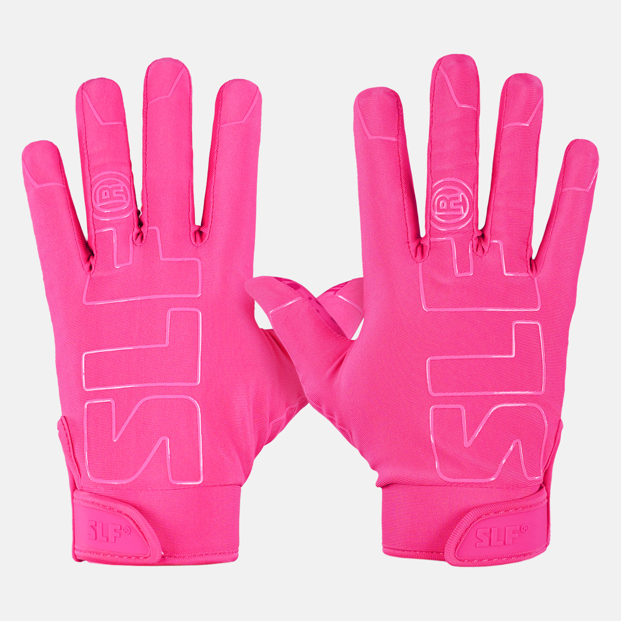 Neon Pink Sticky Football Receiver Gloves
