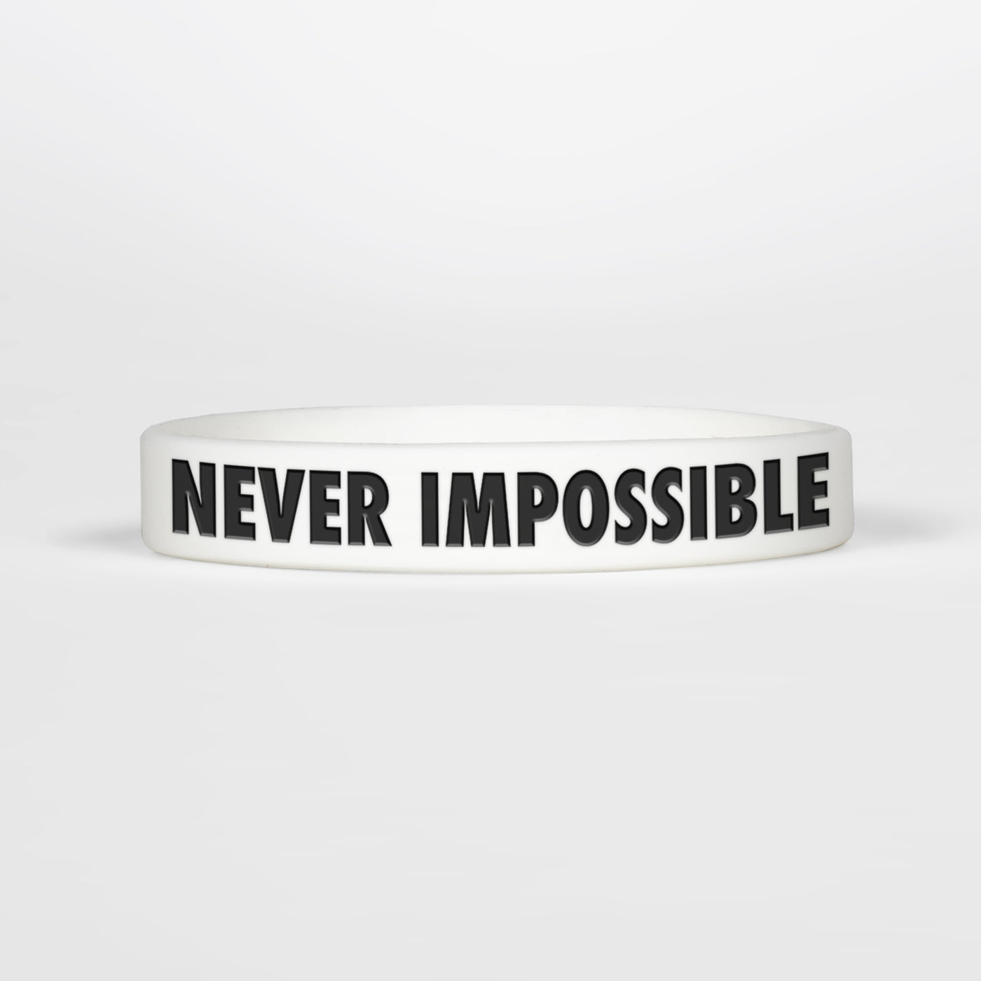 Never Impossible Motivational Wristband