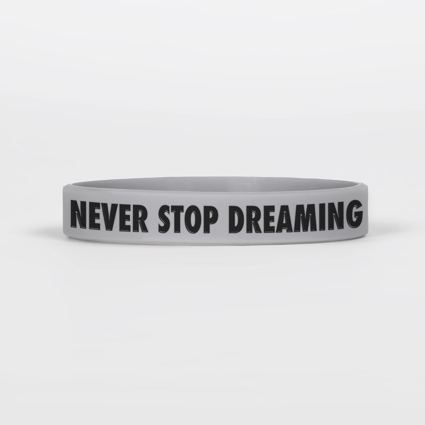 Never Stop Dreaming Motivational Wristband