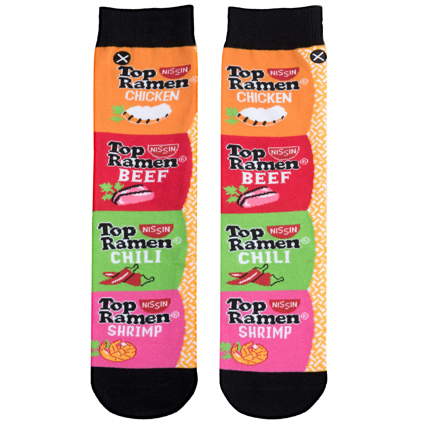 Top Ramen Stack Crew Socks